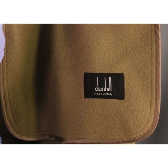 Dunhill Recent Camel Brown Double Breasted Wool Flannel Overcoat Coat Small - Picture 8 of 11